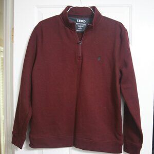 Izod Advantage Performance Men's Quarter Zip Sweatshirt, Size L, Burgundy